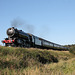 WD 2-10-0 90775 between Sheringham and Weybourne with 2M42 16:40 Sheringham - Holt North Norfolk Railway 2nd September 2017.