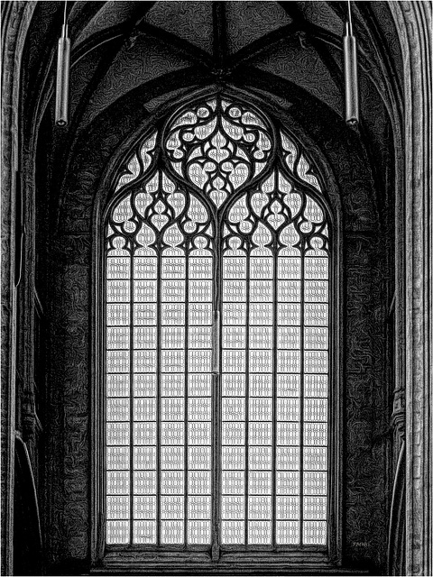 A church window