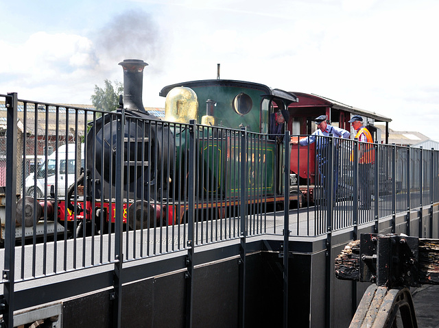 Steam train.