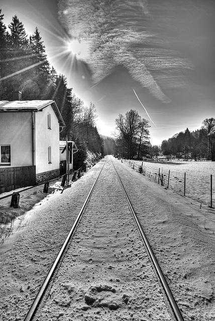 Bahnlinie Chemnitz - Aue bei Thalheim