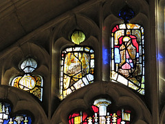 burford church, oxon (17) east window c15 glass