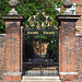 Cambridge - Peterhouse - gates to the Master's Lodge 2015-06-11