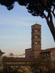 Belfry of Saint Francesca Romana Basilica.
