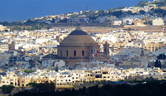 MT - Mdina - View towards Mosta's Rotunda