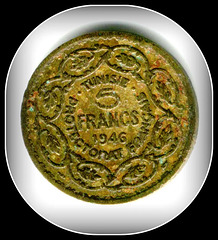 1946 - Tunisie protectorat Français - 5 Franc