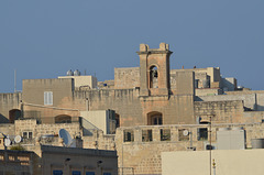 Malta, Valetta, The Bell Tower Over the Roofs