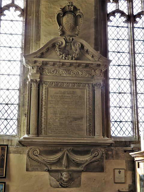 burford church, oxon (22) c17 tomb of 1668 to william bartholomew +1662