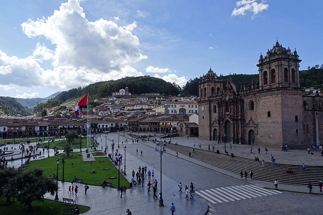 View Over The Plaza De Armas