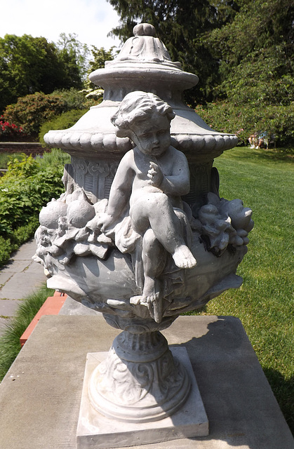 Urn in the Italian Garden at Planting Fields, May 2012