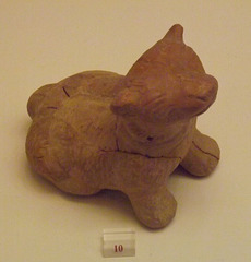 Rattle in the Shape of a Dog from Athens in the National Archaeological Museum of Athens, June 2014