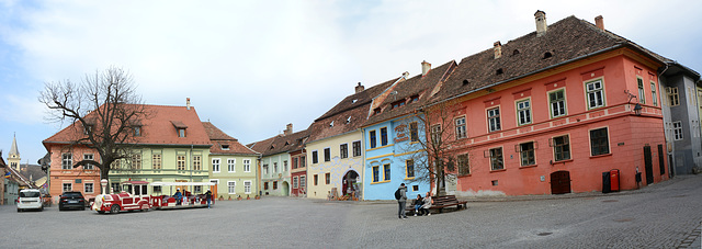 Romania, Sighişoara, Citadel Square