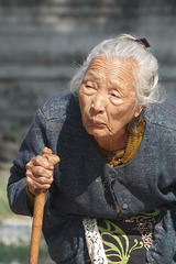 Elderly burmese lady