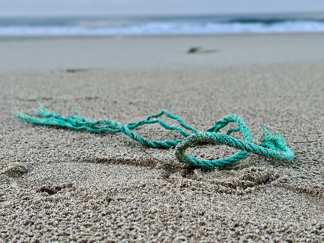 Beach blue rope… or is it green?