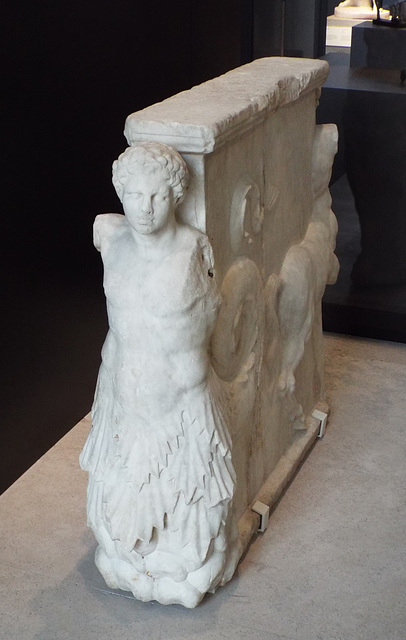 Marble Table Base in the Archaeological Museum of Madrid, October 2022