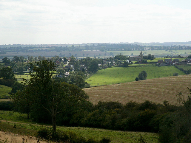 Looking towards Thorpe Langton from the Trig Point at Langton Caudle (147m)