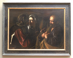 The Denial of St. Peter by Caravaggio in the Metropolitan Museum of Art, January 2020