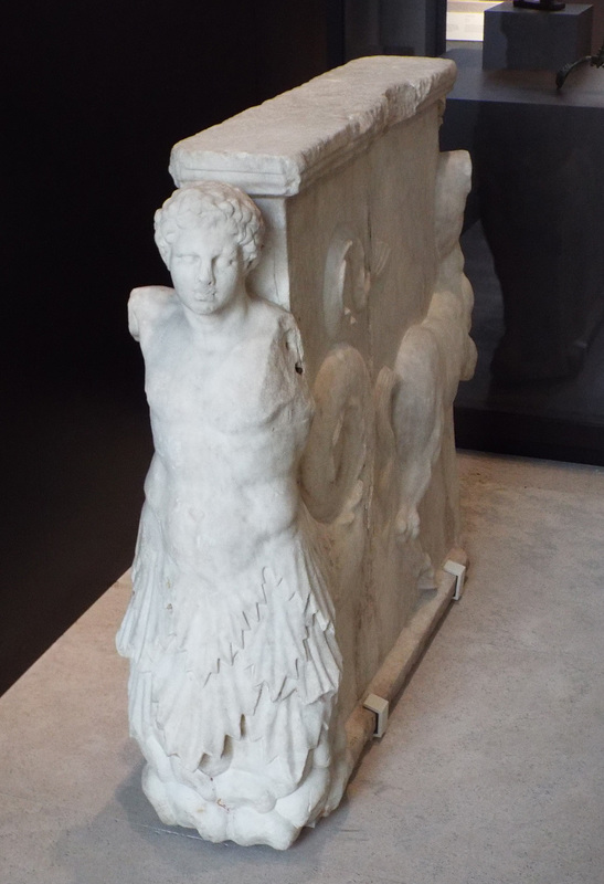 Marble Table Base in the Archaeological Museum of Madrid, October 2022