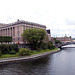 Stockholm, Helgeandsholmen and Sveriges Riksdag from Strömgatan