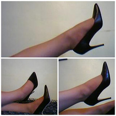 Teresa !!!  Black pumps / Escarpins noirs.