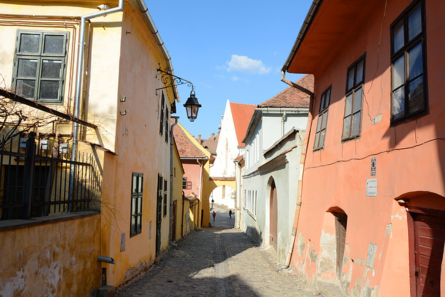 Romania, Sighişoara, Cositorarilo Street