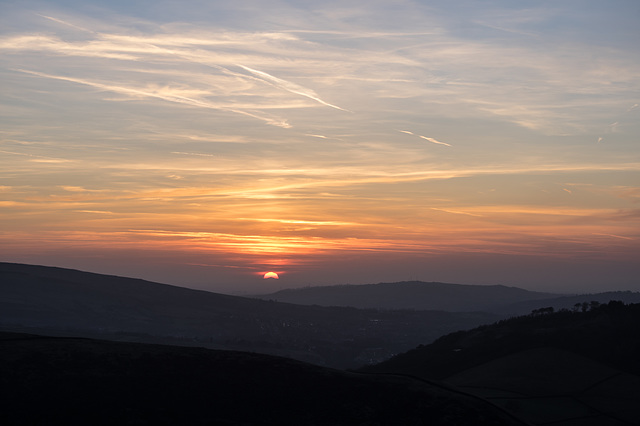 Sunset from Bleaklow