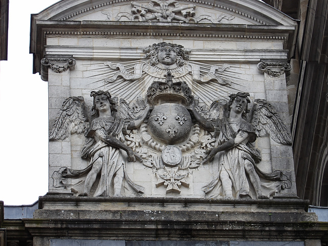 Extérieur de la cathédrale Saint Pierre à Rennes (35)