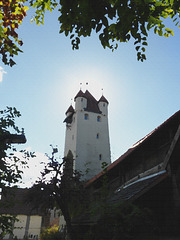 Fünfknopfturm (als Ölgemälde)