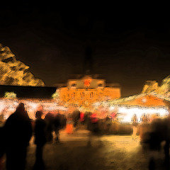 Weihnachtsmarkt -  Sumi-e