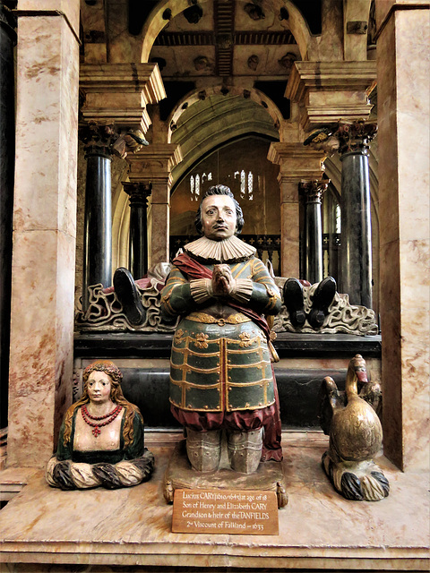 burford church, oxon (35) c17 tomb of lord justice tanfield +1625, attrib. to gerard christmas 1628