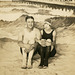 Man and Woman on a Fake Beach, Atlantic City, N.J., July 5, 1925