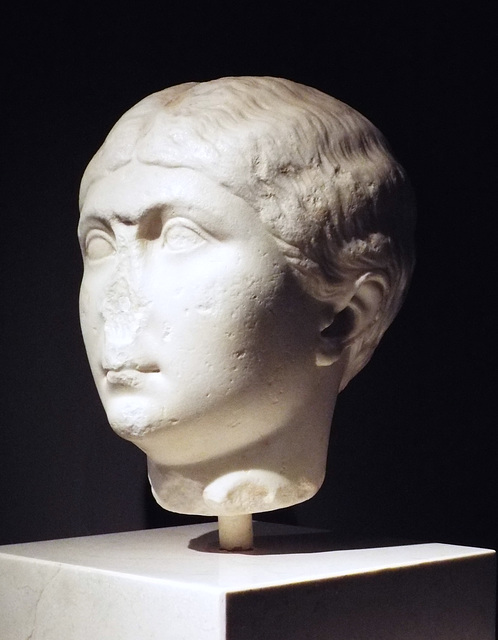 Marble Female Portrait in the Archaeological Museum of Madrid, October 2022