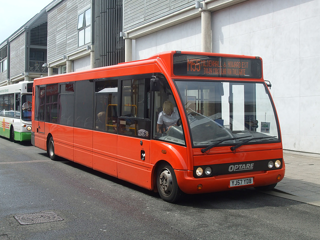 DSCF9487 Mulleys Motorways YJ57 YDB in Bury St. Edmunds - 5 Jun 2015