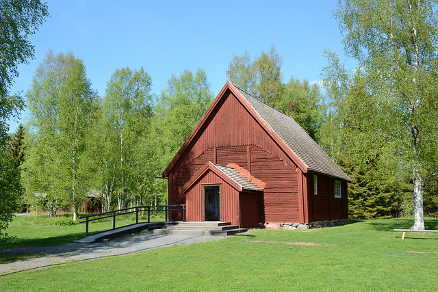 Finland, Wooden Church at Turkansaari Open Air Museum