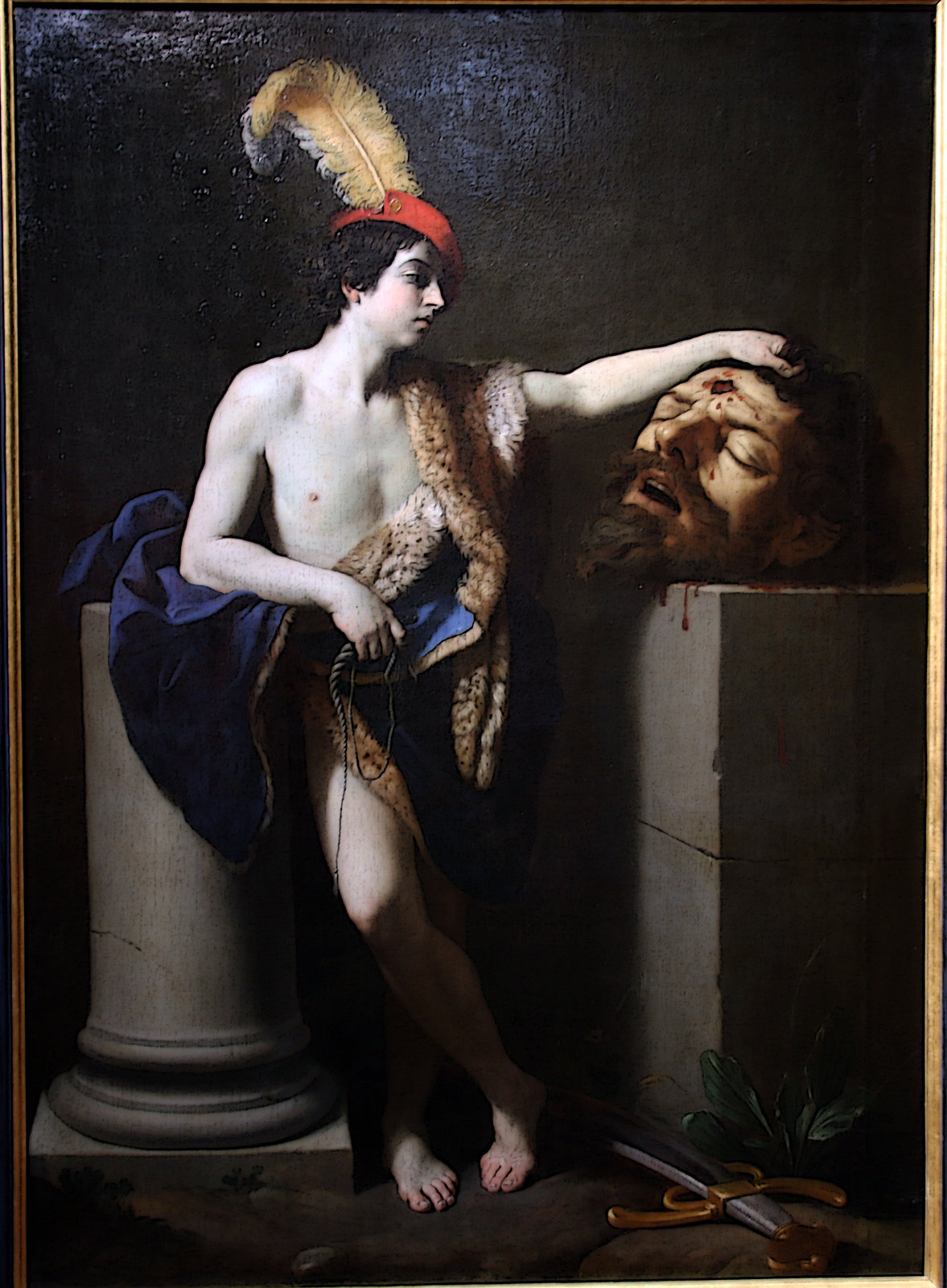 David en tête-à-tête avec Goliath , ( de Guido Reni )