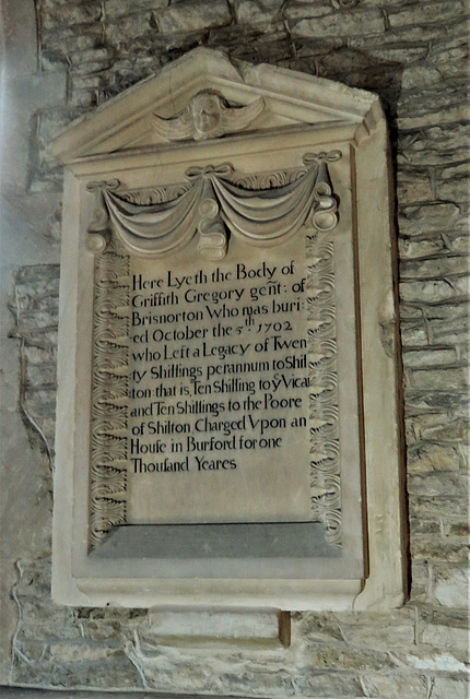 shilton church, oxon (25) tomb of griffith gregory +1702