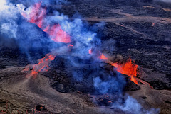 Iceland rift eruption