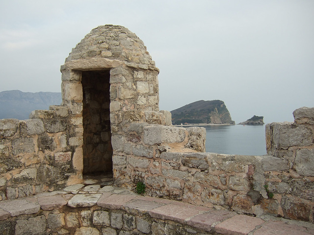 Budva battlements