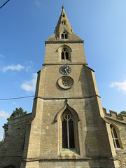 aldwincle st peter church, northants   (6) c14 tower and spire