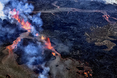 Iceland rift eruption