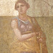 Detail of a Wall Painting of Medea Planning the Murder of her Children in the Naples Archaeological Museum, July 2012