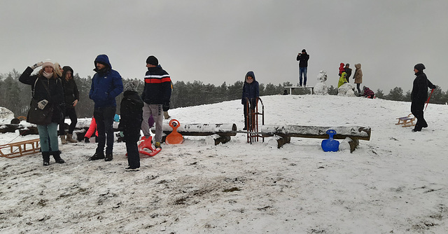 seltenes Rodelvergnügen