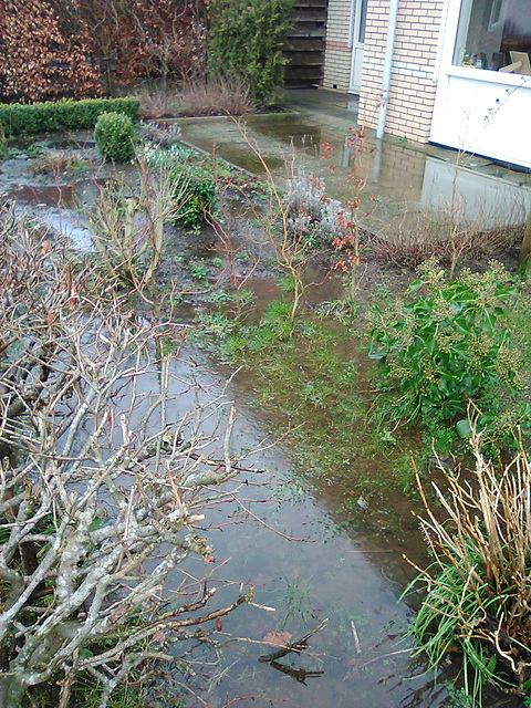 mijn huis staat onder water