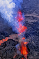 Iceland rift eruption