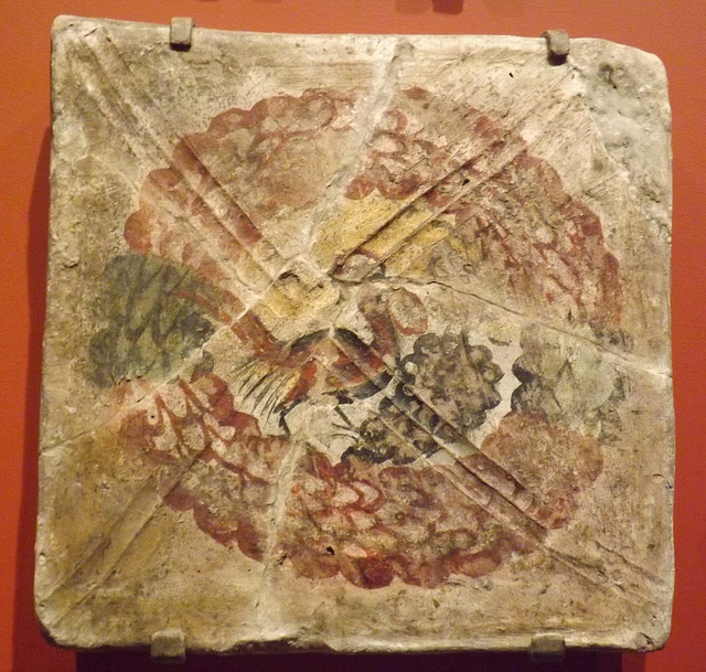 Bird in Wreath Ceiling Tile from the Dura-Europos Synagogue in the Yale University Art Gallery, October 2013