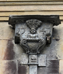 wollaton hall, notts; c18 leadwork hopper 1747