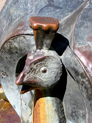 Detail of a fountain in Mezokovesd - Hungary