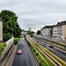 A40 von der Fußgängerbrücke aus (Essen-Huttrop) / 15.06.2024