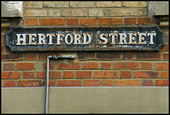 Hertford Street sign