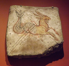 Capricorn Ceiling Tile from the Dura-Europos Synagogue in the Yale University Art Gallery, October 2013