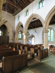 aldwincle st peter church, northants   (11) arcade, c12, c14